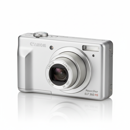 Canon PowerShot ELPH 360 Digital Camera in silver